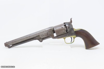 Antique OLD WEST Frontier COLT 1851 NAVY .36 U.S. Grip Cartouche w/HOLSTER1870 Manufactured WILD WEST Single Action Revolver - Image 5 of 24