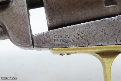 Antique OLD WEST Frontier COLT 1851 NAVY .36 U.S. Grip Cartouche w/HOLSTER1870 Manufactured WILD WEST Single Action Revolver - Image 10 of 24