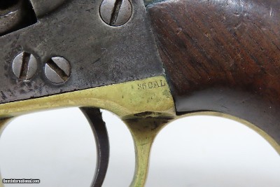 Antique OLD WEST Frontier COLT 1851 NAVY .36 U.S. Grip Cartouche w/HOLSTER1870 Manufactured WILD WEST Single Action Revolver - Image 9 of 24