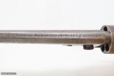 Antique OLD WEST Frontier COLT 1851 NAVY .36 U.S. Grip Cartouche w/HOLSTER1870 Manufactured WILD WEST Single Action Revolver - Image 13 of 24