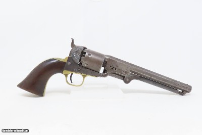 Antique OLD WEST Frontier COLT 1851 NAVY .36 U.S. Grip Cartouche w/HOLSTER1870 Manufactured WILD WEST Single Action Revolver - Image 21 of 24