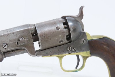 Antique OLD WEST Frontier COLT 1851 NAVY .36 U.S. Grip Cartouche w/HOLSTER1870 Manufactured WILD WEST Single Action Revolver - Image 7 of 24