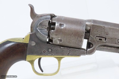 Antique OLD WEST Frontier COLT 1851 NAVY .36 U.S. Grip Cartouche w/HOLSTER1870 Manufactured WILD WEST Single Action Revolver - Image 23 of 24