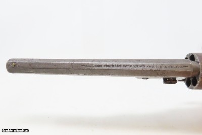 Antique OLD WEST Frontier COLT 1851 NAVY .36 U.S. Grip Cartouche w/HOLSTER1870 Manufactured WILD WEST Single Action Revolver - Image 14 of 24