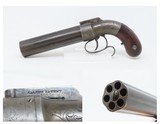 GOLD RUSH Era ALLEN & THURBER Antique WORCHESTER Period PEPPERBOX Revolver
LARGE ENGRAVED DA Revolving Percussion Pistol - 1 of 18