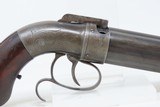 GOLD RUSH Era ALLEN & THURBER Antique WORCHESTER Period PEPPERBOX Revolver
LARGE ENGRAVED DA Revolving Percussion Pistol - 17 of 18