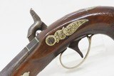 ENGRAVED Antique HENRY DERINGER .50 Percussion Pistol RIVERBOAT GAMBLERS
CALIFORNIA GOLD RUSH Era Pistol w/SILVER INLAYS - 16 of 17