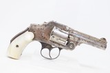 Antique SMITH & WESSON 2nd Model .38 S&W Safety Hammerless “LEMON SQUEEZER” 5-Shot Top Break with PEARL GRIPS & NICKEL FINISH - 14 of 17