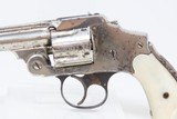 Antique SMITH & WESSON 2nd Model .38 S&W Safety Hammerless “LEMON SQUEEZER” 5-Shot Top Break with PEARL GRIPS & NICKEL FINISH - 4 of 17