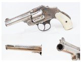 Antique SMITH & WESSON 2nd Model .38 S&W Safety Hammerless “LEMON SQUEEZER” 5-Shot Top Break with PEARL GRIPS & NICKEL FINISH