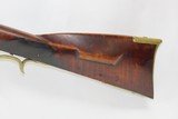 Antique GUILSON LONG RIFLE BRASS PATCHBOX Double Set Trigger Striped Maple Kentucky Style HUNTING/HOMESTEAD Long Rifle - 16 of 20