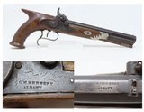 ENGRAVED Antique G.H. HERBERT Saw Handle SILVER TRIMMED Percussion Pistol
Mid 1800s TARGET PISTOL Made in ALBANY, NEW YORK