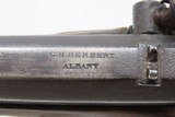 ENGRAVED Antique G.H. HERBERT Saw Handle SILVER TRIMMED Percussion Pistol
Mid-1800s TARGET PISTOL Made in ALBANY, NEW YORK - 11 of 19