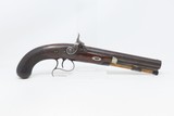 Antique GRIFFITHS Belt Pistol ENGRAVED LONDON English .62 Caliber British BIG BORE Pistol Made Circa Mid-1800s - 2 of 17