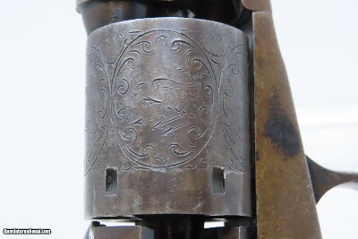 RARE Antique “DICTATOR” Revolver by HOPKINS & ALLEN .38 RIMFIREWith GREAT CYLINDER SCENES: Eagle, Bear, Brave, Dog, Panoply - Image 13 of 21