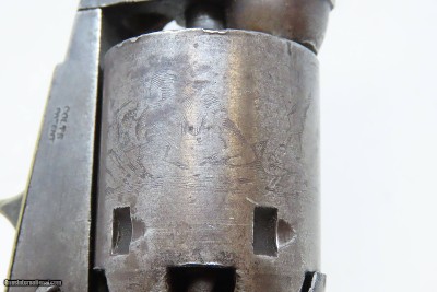 EARLY 1852 mfr Antique COLT Model 1849 POCKET Revolver ANTEBELLUM CIVIL WAR With Stagecoach Robbery Cylinder Scene! - Image 16 of 21