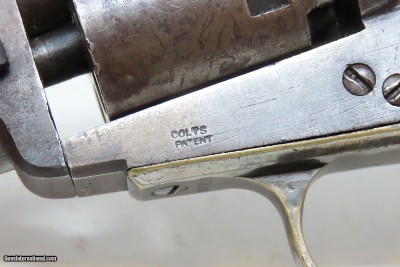 EARLY 1852 mfr Antique COLT Model 1849 POCKET Revolver ANTEBELLUM CIVIL WAR With Stagecoach Robbery Cylinder Scene! - Image 6 of 21