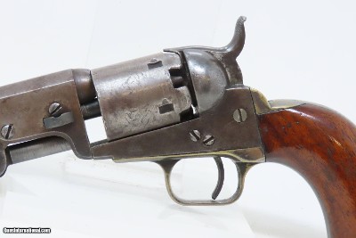 EARLY 1852 mfr Antique COLT Model 1849 POCKET Revolver ANTEBELLUM CIVIL WAR With Stagecoach Robbery Cylinder Scene! - Image 4 of 21