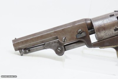 EARLY 1852 mfr Antique COLT Model 1849 POCKET Revolver ANTEBELLUM CIVIL WAR With Stagecoach Robbery Cylinder Scene! - Image 5 of 21