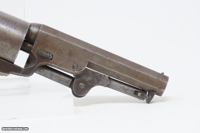 EARLY 1852 mfr Antique COLT Model 1849 POCKET Revolver ANTEBELLUM CIVIL WAR With Stagecoach Robbery Cylinder Scene! - Image 21 of 21