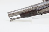 1700s DAINTY EUROPEAN Antique FLINTLOCK Pistol CARVED Stock .32 Caliber 18th Century Lady’s Defense Weapon - 16 of 16