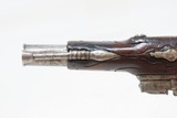 1700s DAINTY EUROPEAN Antique FLINTLOCK Pistol CARVED Stock .32 Caliber 18th Century Lady’s Defense Weapon - 12 of 16