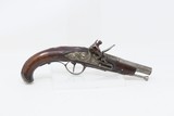 1700s DAINTY EUROPEAN Antique FLINTLOCK Pistol CARVED Stock .32 Caliber 18th Century Lady’s Defense Weapon - 2 of 16