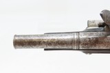 1700s DAINTY EUROPEAN Antique FLINTLOCK Pistol CARVED Stock .32 Caliber 18th Century Lady’s Defense Weapon - 9 of 16