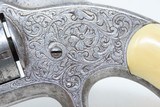 Scarce ENGRAVED IVORY Antique SMITH & WESSON No. 1 1/2 .32 Revolver WILD WEST Functional Art Made Circa 1868! - 6 of 19