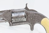 Scarce ENGRAVED IVORY Antique SMITH & WESSON No. 1 1/2 .32 Revolver WILD WEST Functional Art Made Circa 1868! - 4 of 19