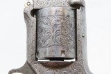 Scarce ENGRAVED IVORY Antique SMITH & WESSON No. 1 1/2 .32 Revolver WILD WEST Functional Art Made Circa 1868! - 15 of 19