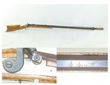 S. SMITH Signed PA Rifle Works Half-Stock .45 Percussion TARGET
LONG RIFLE Just Over 14 Lbs.