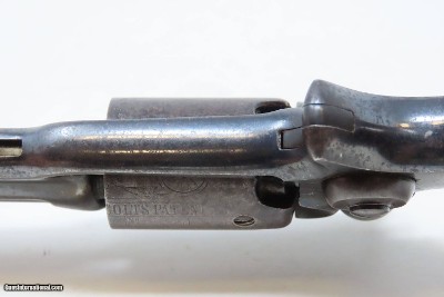 Antique Post-CIVIL WAR COLT Model 1855 “ROOT” Side-Hammer POCKET Revolver1867 Manufactured .31 Caliber PERCUSSION Revolver - Image 13 of 20
