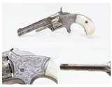 ENGRAVED Antique SMITH & WESSON No. 1 .22 Revolver NIMSCHKE STYLE NEW YORK
SILVER & GOLD PLATED with MOTHER OF PEARL GRIPS - 3 of 18