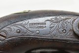 ENGRAVED Antique HENRY DERINGER .45 Percussion Pistol RIVERBOAT GAMBLERS
CALIFORNIA GOLD RUSH Era Pistol w/SILVER INLAYS - 6 of 18