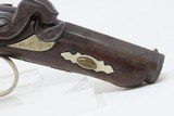 ENGRAVED Antique “DERINGER” Type .42 Percussion Pistol RIVERBOAT GAMBLERS CALIFORNIA GOLD RUSH Era Pistol - 5 of 18