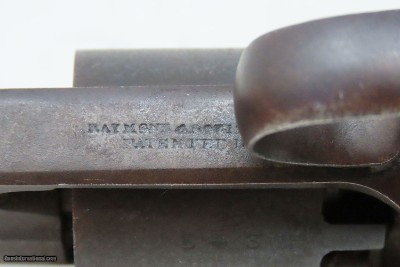 SCARCE CIVIL WAR Antique Raymond & Robitaille PETTENGILL .34 NAVY Revolver1 of 900 Revolvers Ordered by the U.S. NAVY - Image 15 of 20