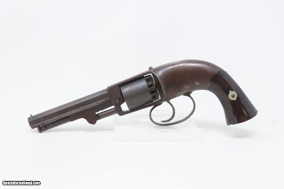 SCARCE CIVIL WAR Antique Raymond & Robitaille PETTENGILL .34 NAVY Revolver1 of 900 Revolvers Ordered by the U.S. NAVY - Image 2 of 20
