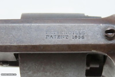SCARCE CIVIL WAR Antique Raymond & Robitaille PETTENGILL .34 NAVY Revolver1 of 900 Revolvers Ordered by the U.S. NAVY - Image 7 of 20