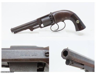 SCARCE CIVIL WAR Antique Raymond & Robitaille PETTENGILL .34 NAVY Revolver
1 of 900 Revolvers Ordered by the U.S. NAVY