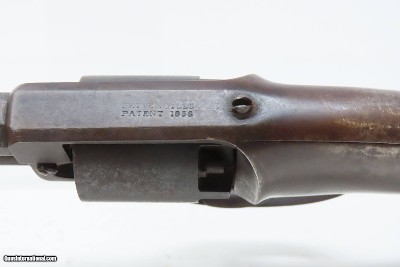 SCARCE CIVIL WAR Antique Raymond & Robitaille PETTENGILL .34 NAVY Revolver1 of 900 Revolvers Ordered by the U.S. NAVY - Image 8 of 20