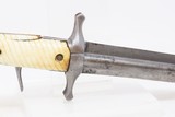 RARE Antique DUMOUTHIER Double Barrel Percussion KNIFE Pistol ANTIQUE IVORY PARIS Made SIDE by SIDE Pistol/Knife Combo - 18 of 19