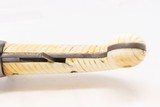 RARE Antique DUMOUTHIER Double Barrel Percussion KNIFE Pistol ANTIQUE IVORY PARIS Made SIDE by SIDE Pistol/Knife Combo - 11 of 19