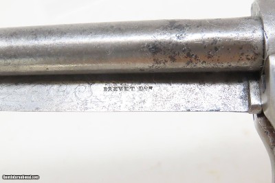 RARE Antique DUMOUTHIER Double Barrel Percussion KNIFE Pistol ANTIQUE IVORY PARIS Made SIDE by SIDE Pistol/Knife Combo - Image 15 of 19