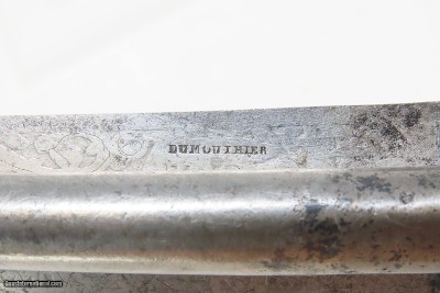 RARE Antique DUMOUTHIER Double Barrel Percussion KNIFE Pistol ANTIQUE IVORY PARIS Made SIDE by SIDE Pistol/Knife Combo - Image 14 of 19