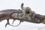 Scarce REGIMENT MARKED Antique PRUSSIAN CAVALRY M1850 Percussion Pistol Fantastic Germanic Horse Pistol DATED 1850 - 4 of 21