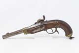 Scarce REGIMENT MARKED Antique PRUSSIAN CAVALRY M1850 Percussion Pistol Fantastic Germanic Horse Pistol DATED 1850 - 18 of 21