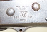 RARE Antique U.S. SPRINGFIELD M1870 NAVY Rolling Block Rifle ANCHOR MARKED
Marked “USN/SPRINGFIELD/1870” - 15 of 21