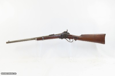 Antique SHARPS New Model 1863 .50-70 CARTRIDGE CONVERSION SR CarbineCivil War/Wild West US CONTRACT Saddle Ring Carbine - Image 17 of 23