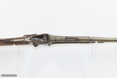 Antique SHARPS New Model 1863 .50-70 CARTRIDGE CONVERSION SR CarbineCivil War/Wild West US CONTRACT Saddle Ring Carbine - Image 13 of 23